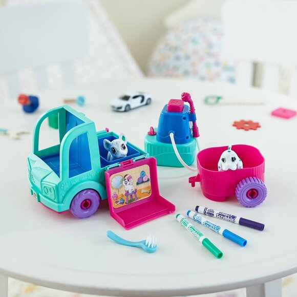 The Crayola Scribble Scrubbie Pets Pet Grooming Truck NEW - Picture 5 of 5